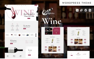Spirits - Wine, Winery And Vineyard WordPress Elementor Theme