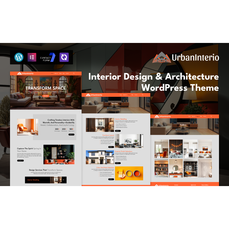 UrbanInterio &ndash; Interior Design & Architecture WordPress Theme