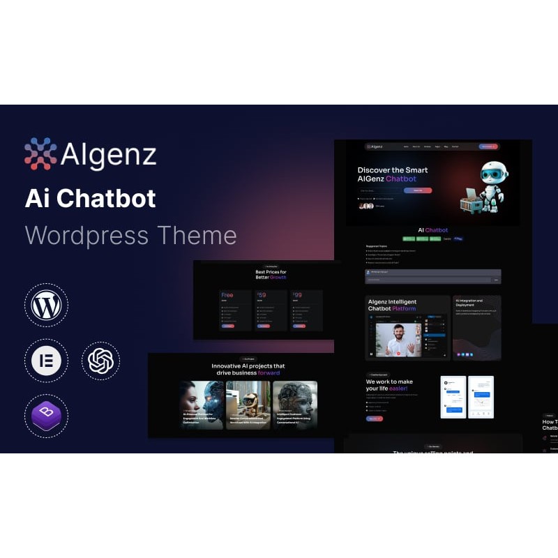 AIgenz - AI Chatbot WordPress Theme