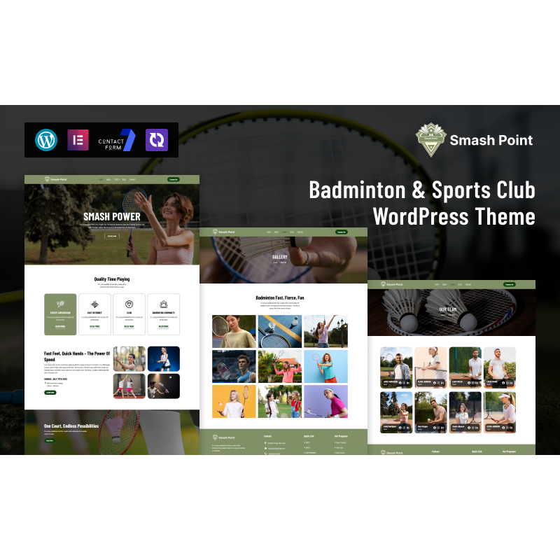 SmashPoint &ndash; Badminton & Sports Club WordPress Theme