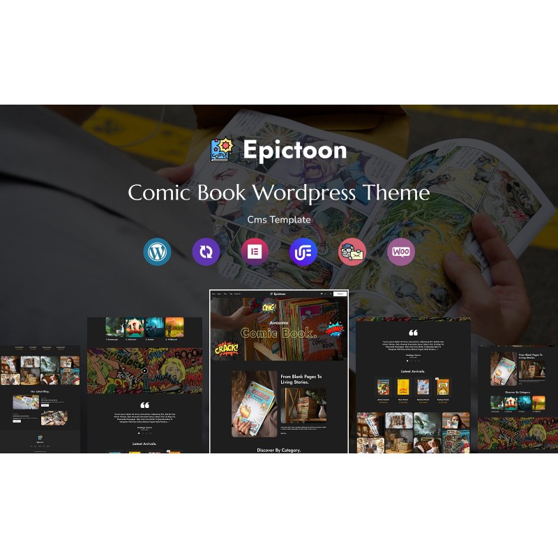 Epictoon - Comic Book Store Multipurpose Responsive WordPress Theme