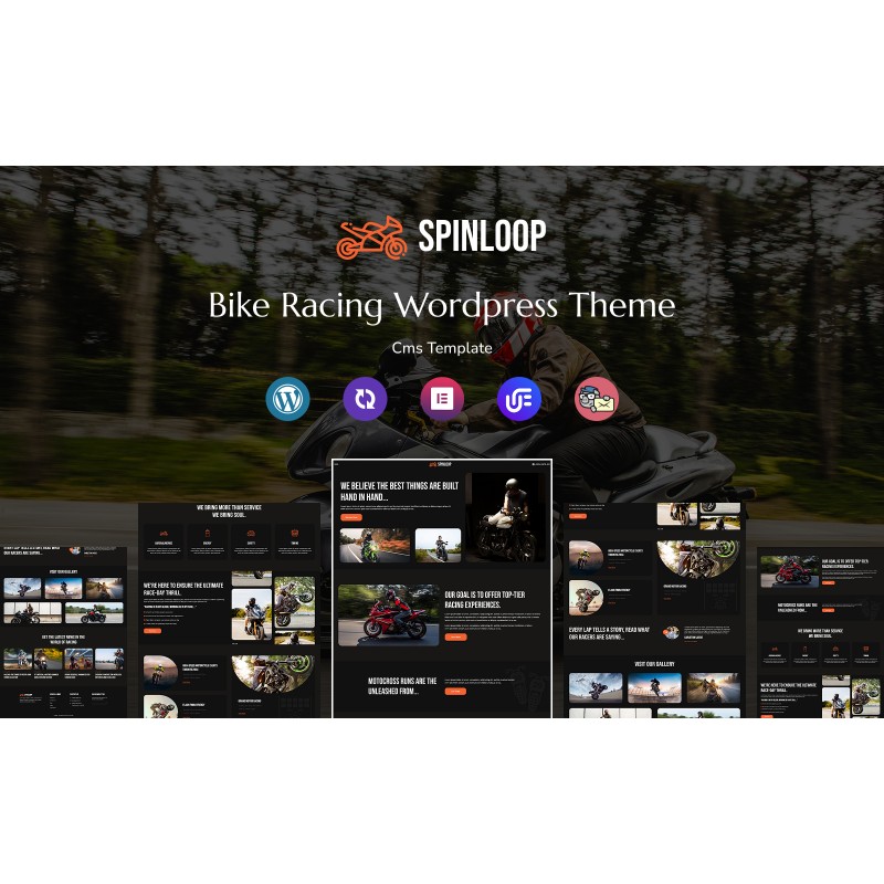 Spinloop - Bike Racing Club Multipurpose Responsive WordPress Theme