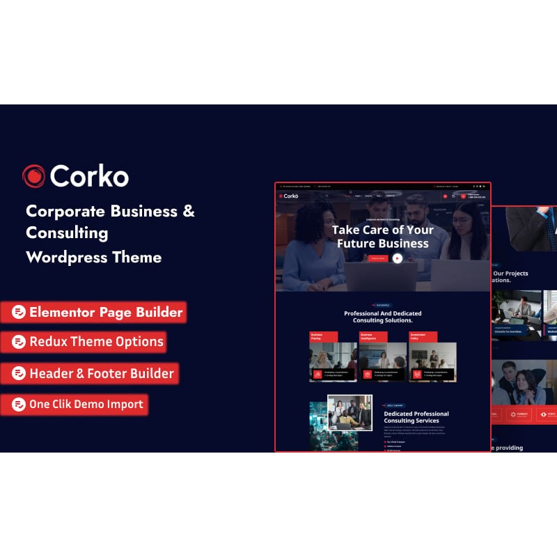 Corko - Corporate Business & Consulting WordPress Theme