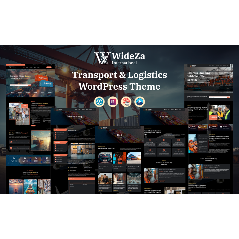 WideZa &ndash; Transport & Logistics WordPress Theme