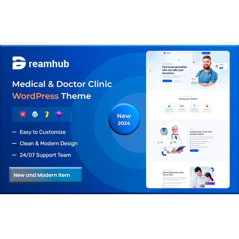 DreamHub - Medical & Doctor Clinic WordPress Theme