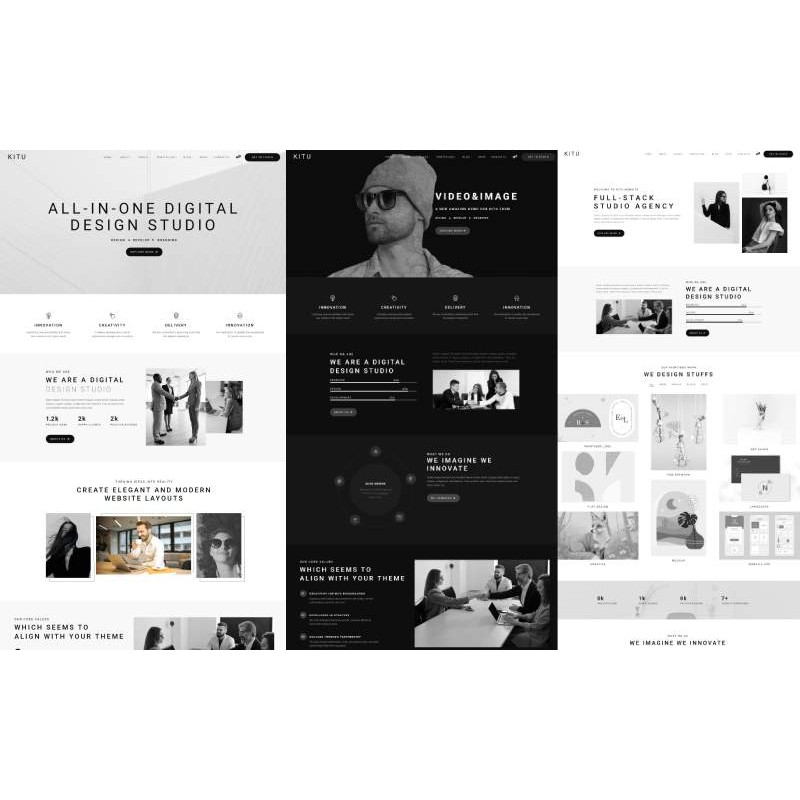 Kitu &mdash; Minimal Portfolio & Creative Agency WordPress Theme