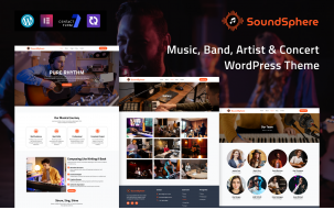 SoundSphere &ndash; Music, Band, Artist & Concert WordPress Theme
