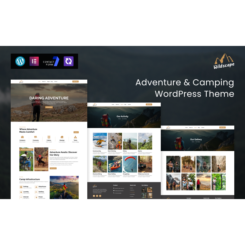 WildCamp &ndash; Adventure & Camping WordPress Theme