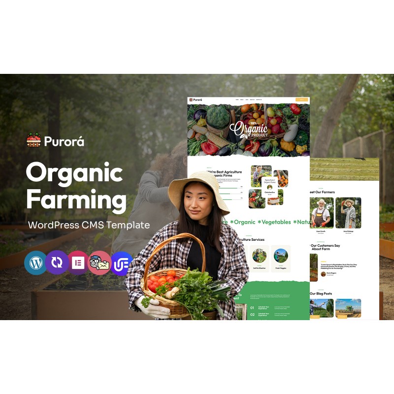 Puror&aacute; - Organic Farm And Agriculture Multipurpose WordPress Elementor Theme