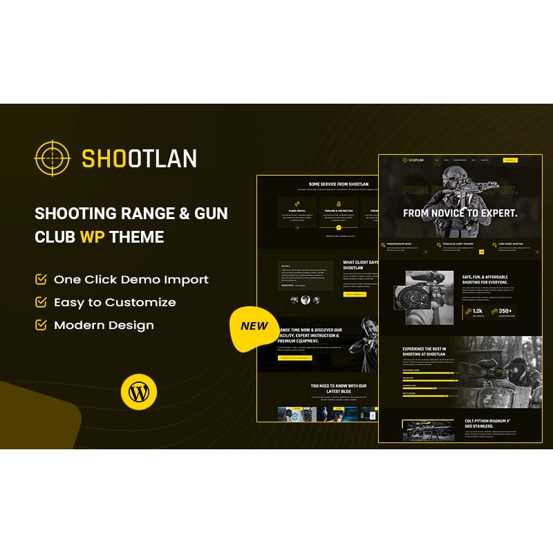 Shootlans &ndash; Shooting Range & Gun Club WordPress Theme