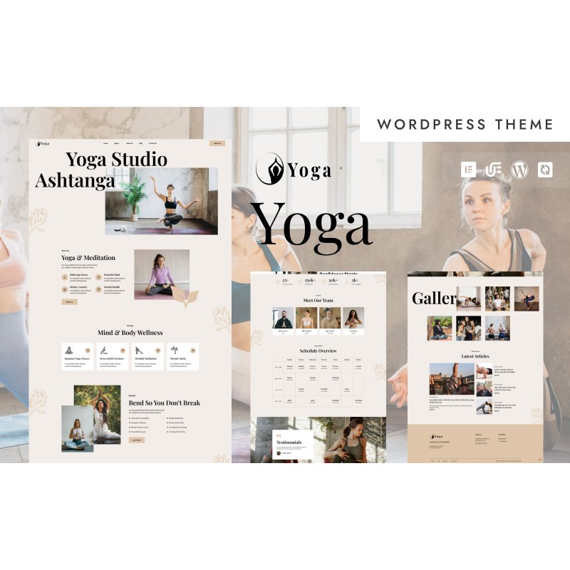 Yoga - Multifunctional & Healthy Yoga WordPress Elementor Theme