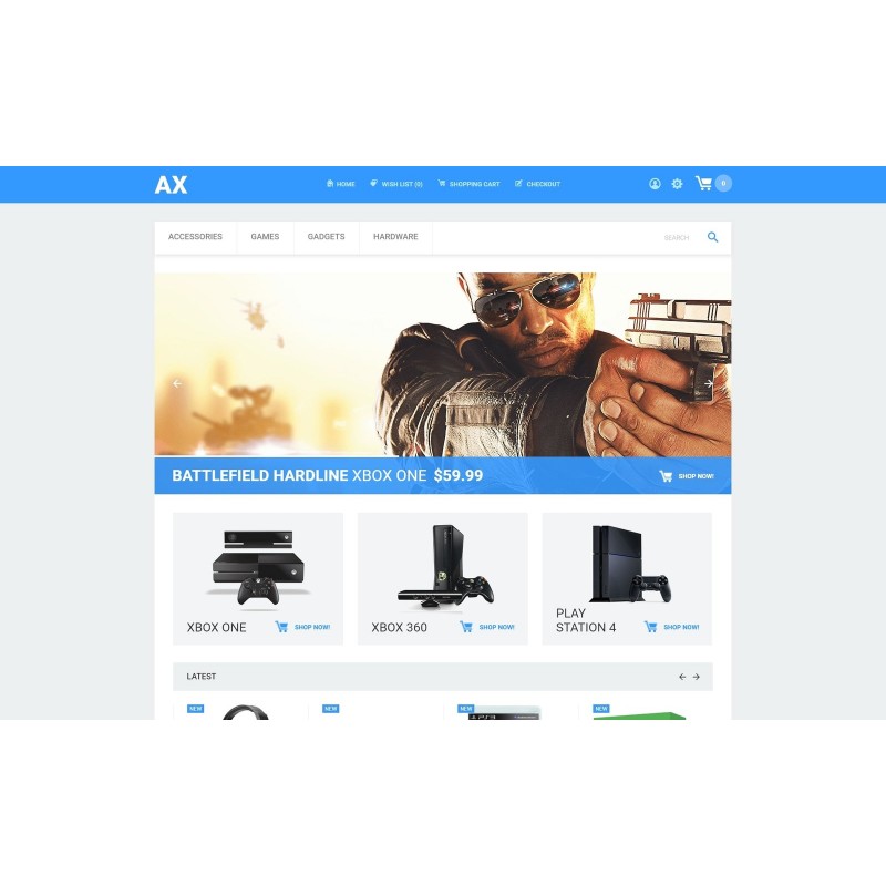 Games and Consoles Store Shop Template