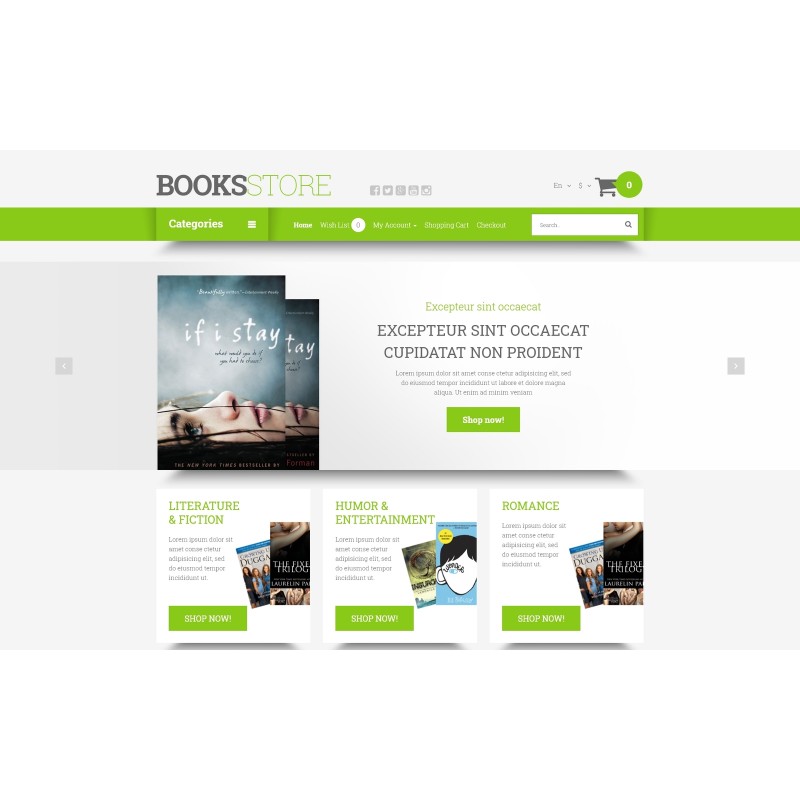 Online Literature Orders Shop Template