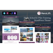 AeroLift &ndash; Flight School & Pilot Training WordPress Theme