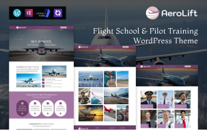 AeroLift &ndash; Flight School & Pilot Training WordPress Theme