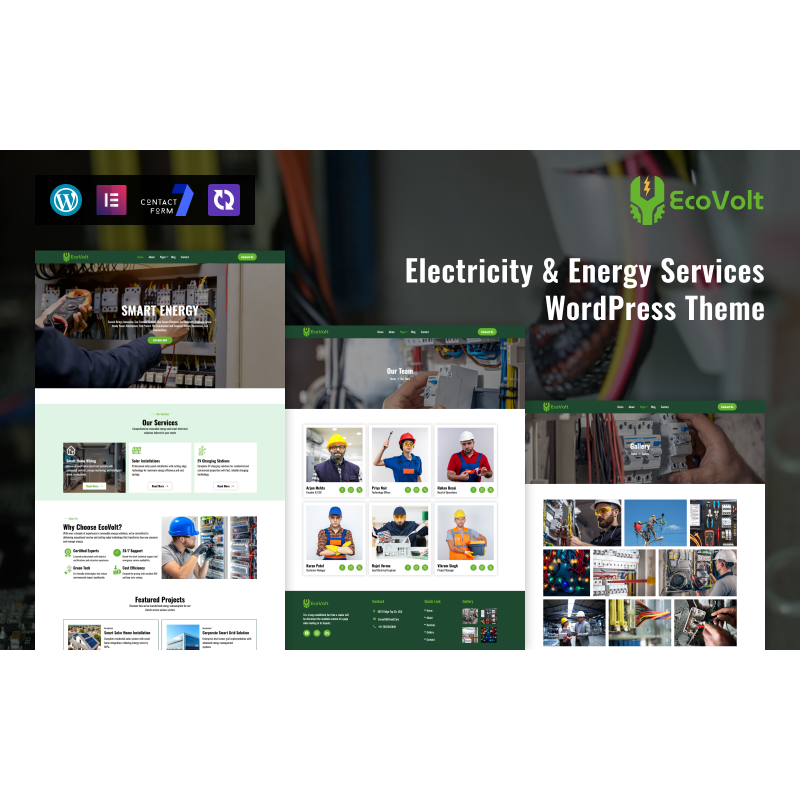 EcoVolt &ndash; Electricity & Energy Services WordPress Theme