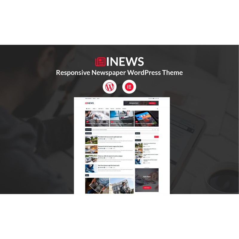 Inews- Responsive Newspaper WordPress Theme