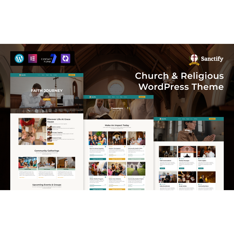 Sanctify &ndash; Church & Religious WordPress Theme