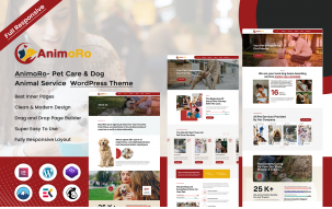 Animoro - Pet Care & Dog Animal Service WordPress Theme