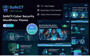 SafeIT - Cyber Security & IT Management WordPress Theme