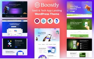 Boostly &ndash; AI SaaS and Tech Startup Landing WordPress Theme