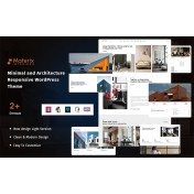 Materix &ndash; Minimal and Architecture Responsive WordPress Theme