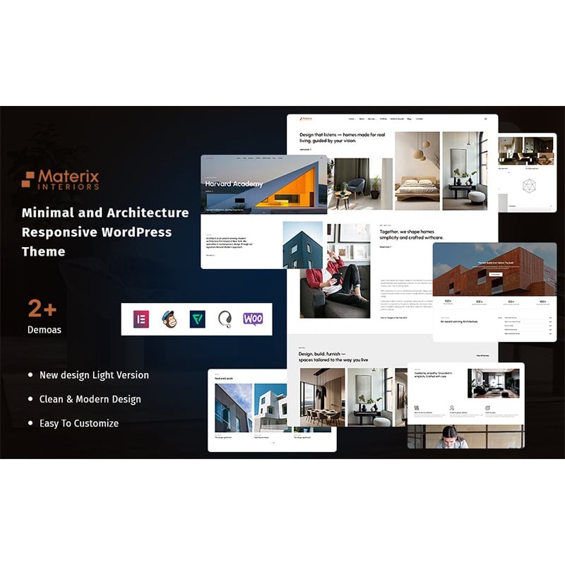 Materix &ndash; Minimal and Architecture Responsive WordPress Theme