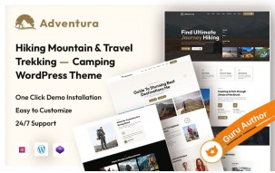 Adventura &ndash; Hiking Mountain & Travel Trekking Camping WordPress Theme