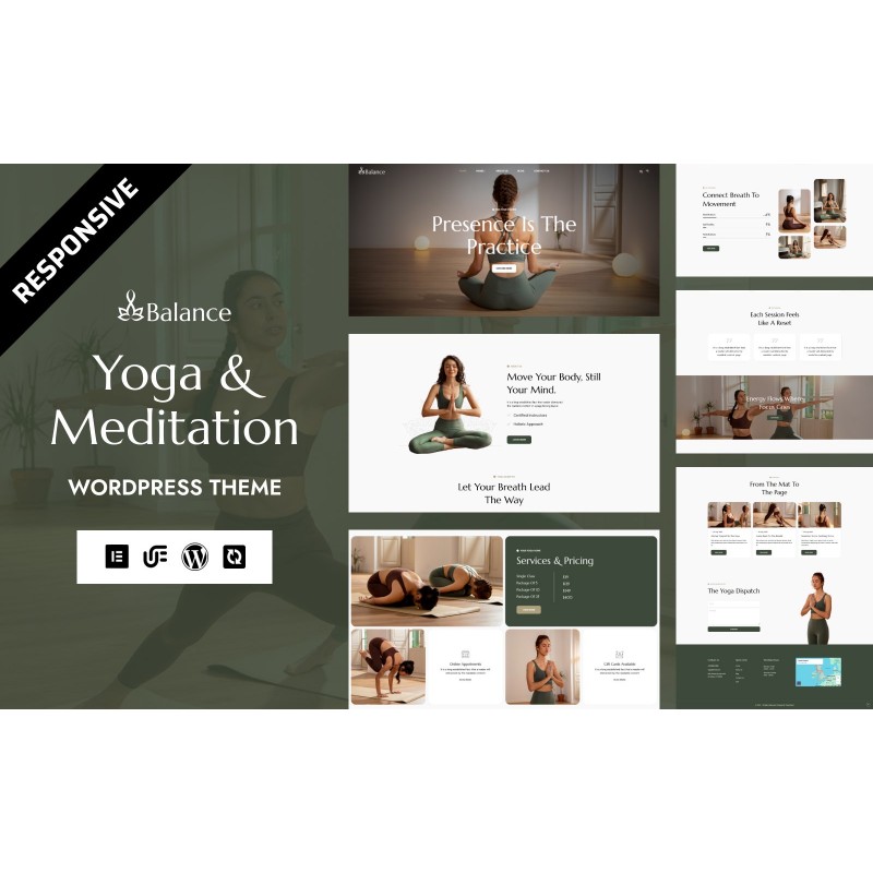 Balance - Yoga, Fitness & Meditation WordPress Elementor Theme