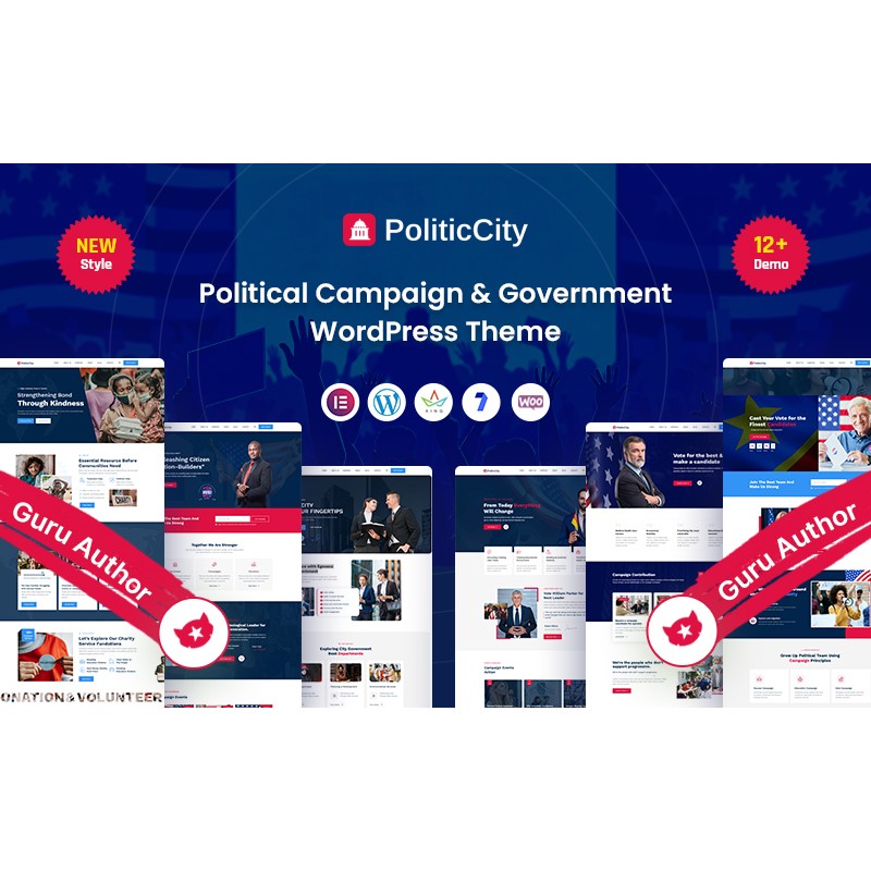 Politic City &ndash; Political Campaign & Government WordPress Theme