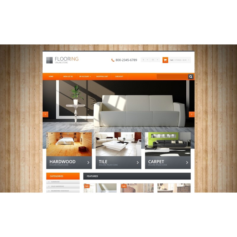 Flooring Responsive Shop Template