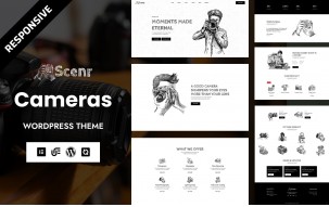 Scenr - Photo Cameras & Video Cameras Woocommerce WordPress Elementor Theme