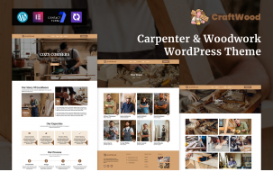 CraftWood &ndash; Carpenter & Woodwork WordPress Theme