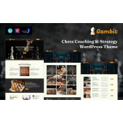 Gambit &ndash; Chess Coaching & Strategy WordPress Theme