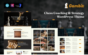 Gambit &ndash; Chess Coaching & Strategy WordPress Theme