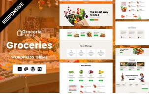 Groceria - Grocery and Fruits and Vegetables WooCommerce WordPress Elementor Theme