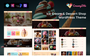 Creamy Bite &ndash; Ice Cream & Dessert Shop WordPress Theme