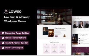 Lawso - Law Firm & Attorney WordPress Theme