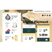 E Wallet - Digital Banking & Card Payment Services WordPress Elementor Theme