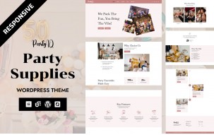 PartyiQ - Event Making Holiday Party Website WordPress Elementor Theme