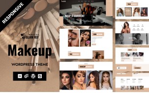 Glam Kit - Makeup Artist & Beauty Spa Wellness Salon WordPress Elementor Theme