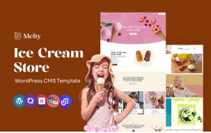 Melty - Ice Cream And Sweet Shop Multipurpose WordPress Elementor Theme