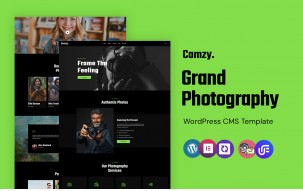 Camzy - Photography Portfolio WordPress Elementor Theme