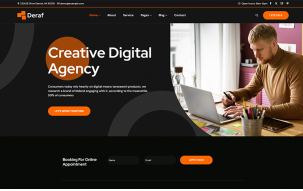 Deraf - Corporate Responsive Elementor WordPress Theme