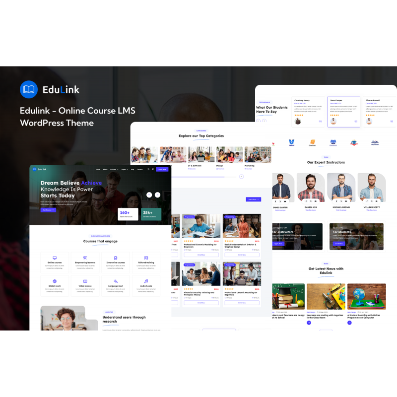 Edulink - Online Course LMS WordPress Theme