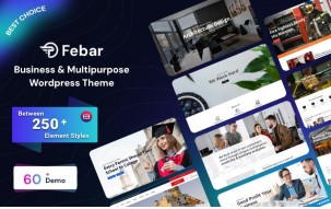 Febar - Web Business & Multipurpose Responsive WordPress Theme