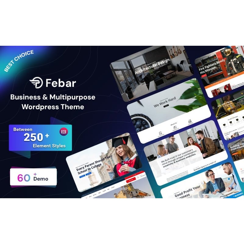 Febar - Web Business & Multipurpose Responsive WordPress Theme