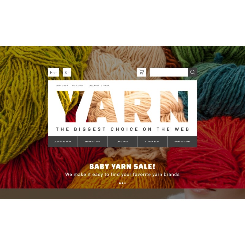 Yarn Online Store Shop Template