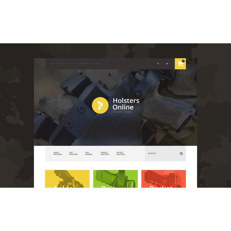 Holsters Online Store Shop Template
