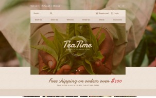 Tea Time Shop Template